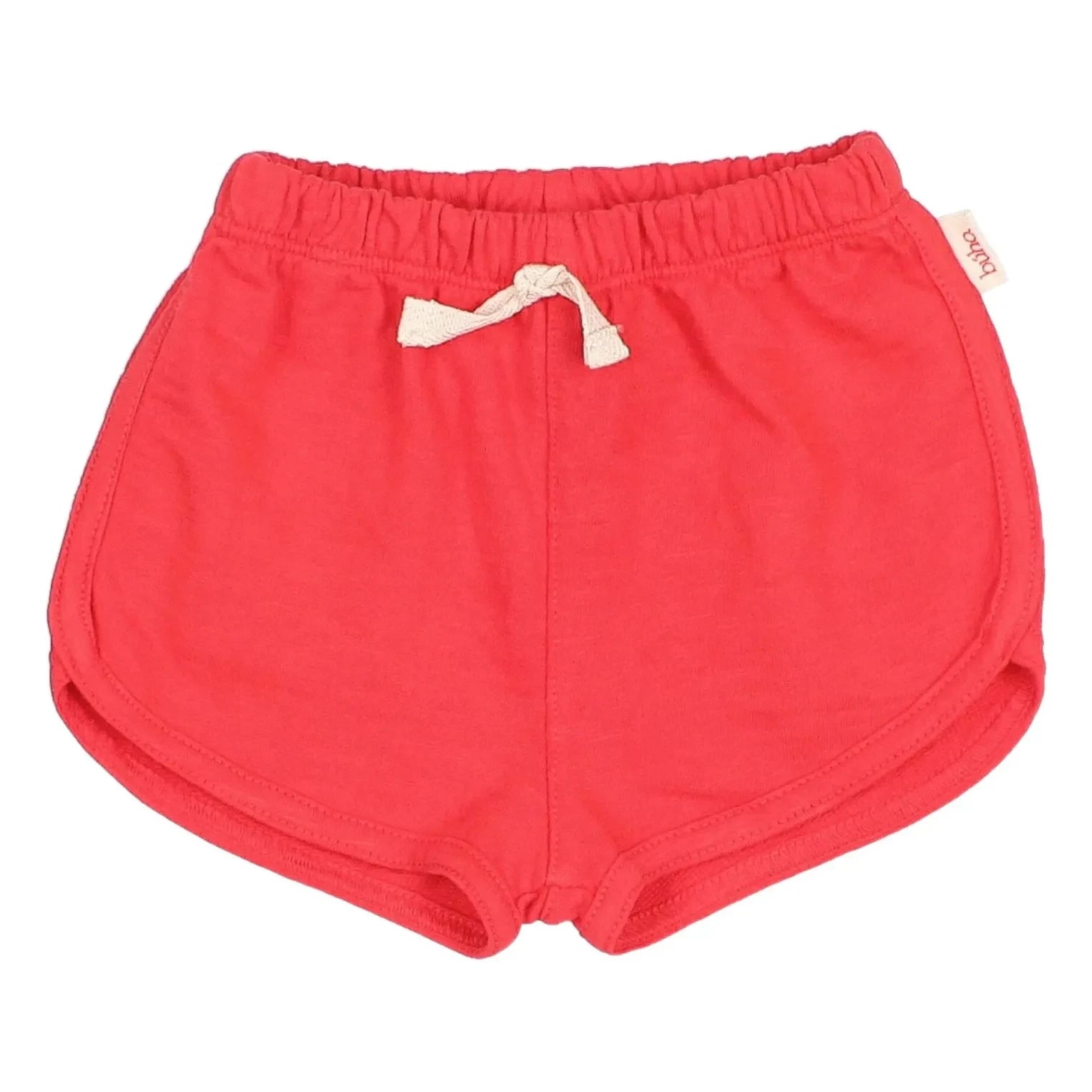 Búho - Pantalón corto polar de algodón orgánico para bebé | Rojo