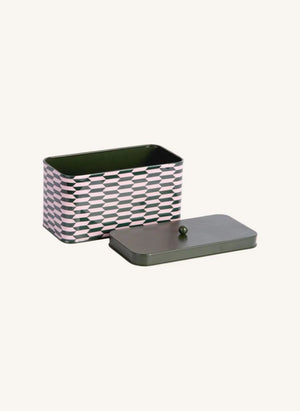 Present Time - Caja de Almacenamiento de Metal Salerno | Verde Bosque