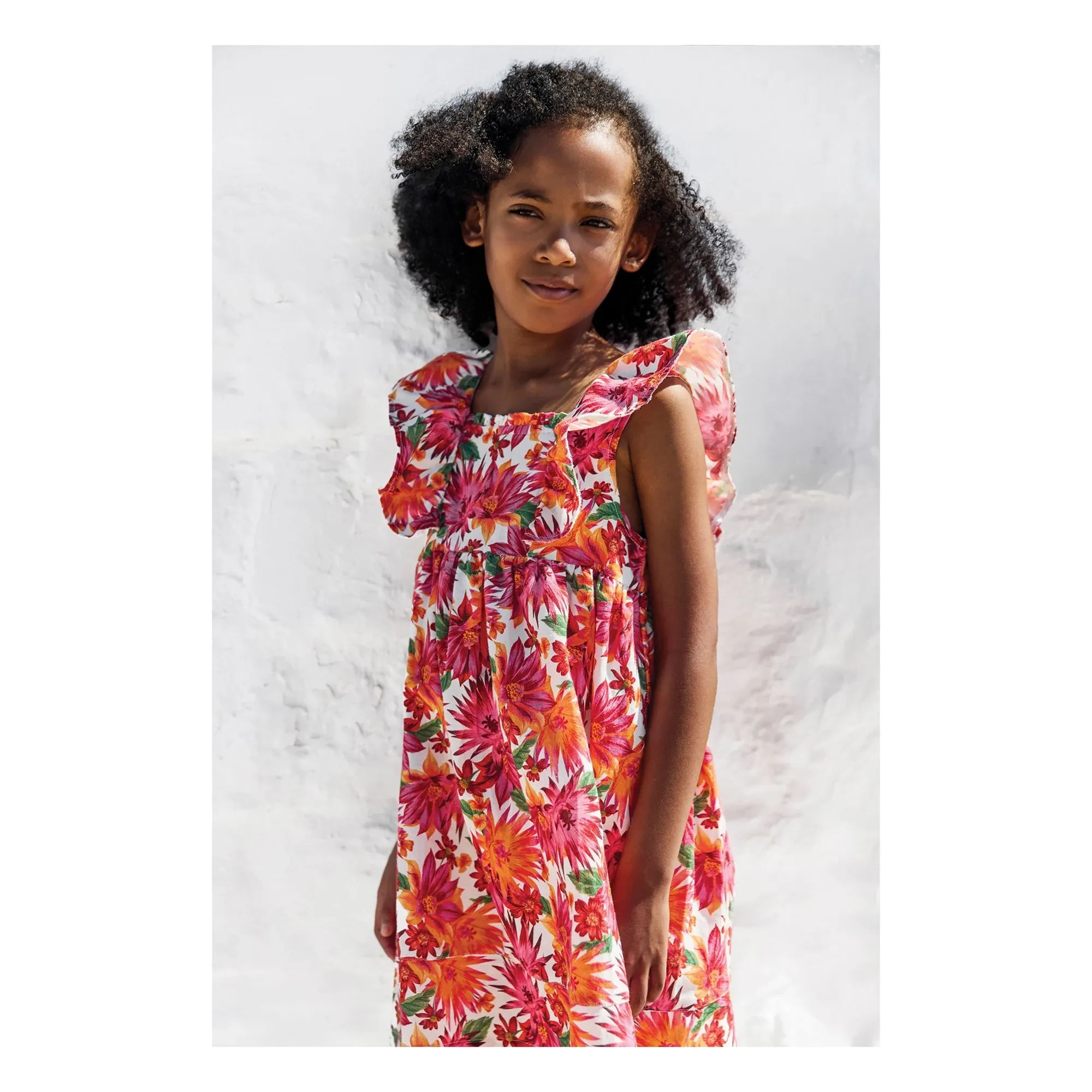 Tartine et Chocolat - Vestido Floral | Naranja