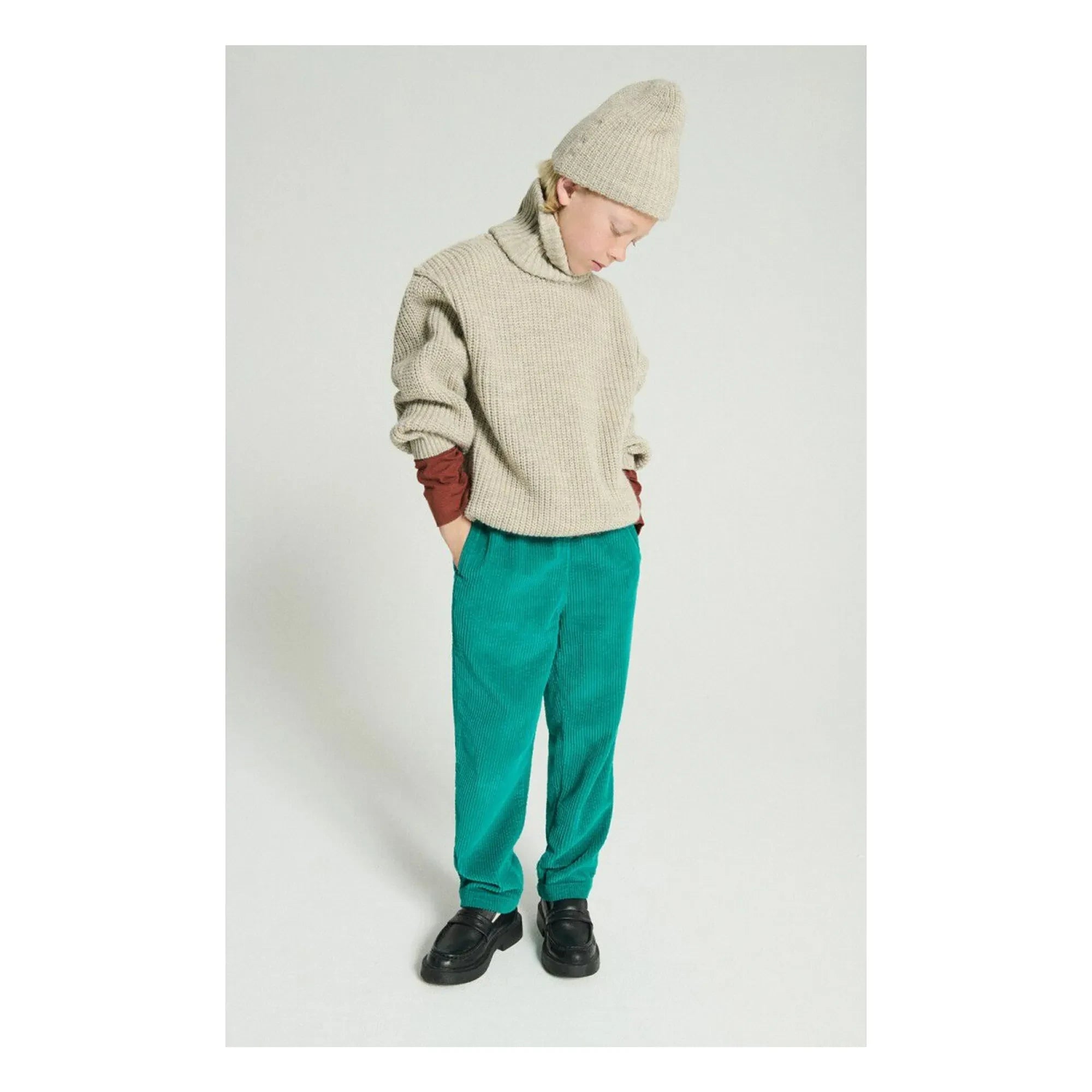 American Vintage - Pantalones de pana de algodón orgánico Padow | Verde