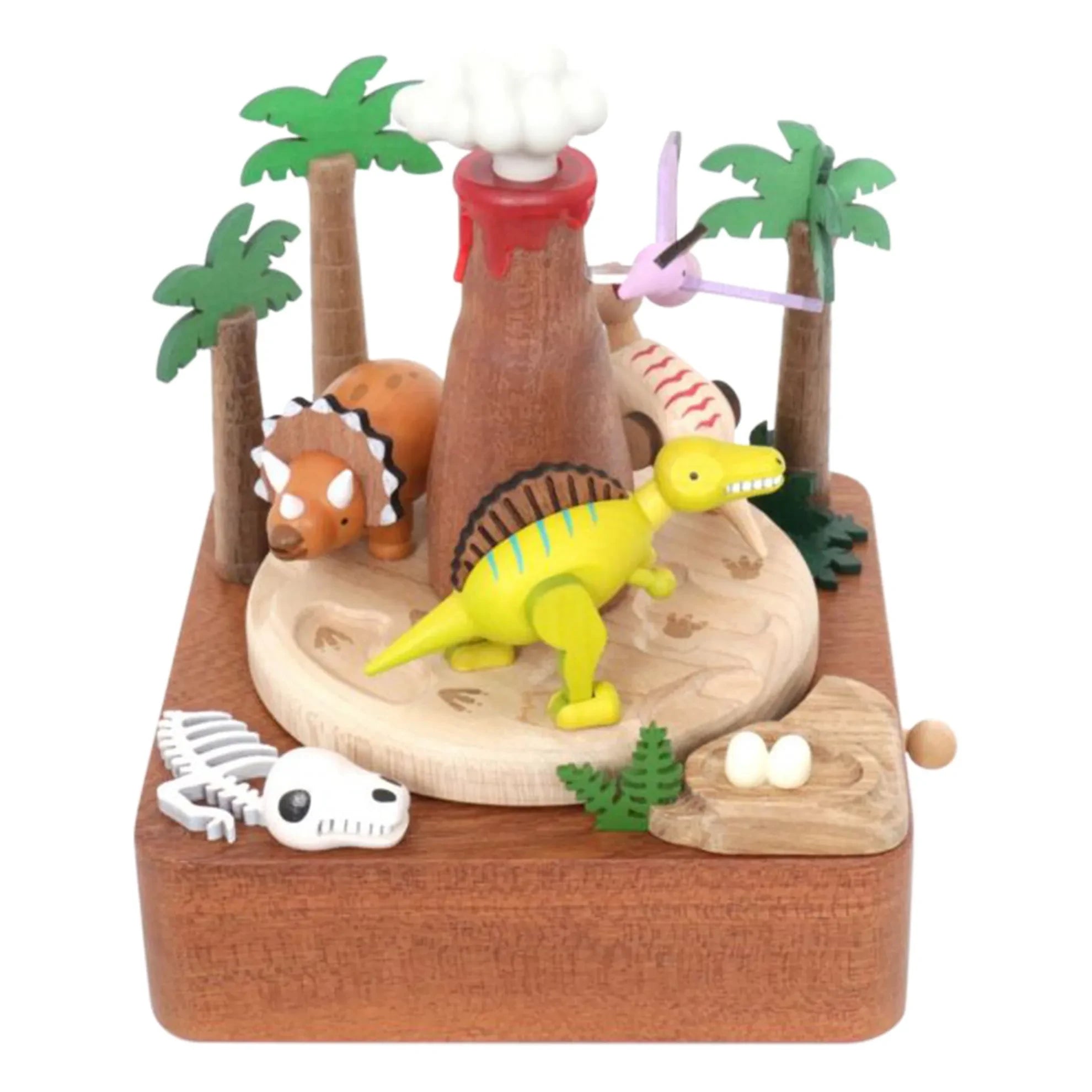 Wooderful life - Caja de música de madera Dinosaurio