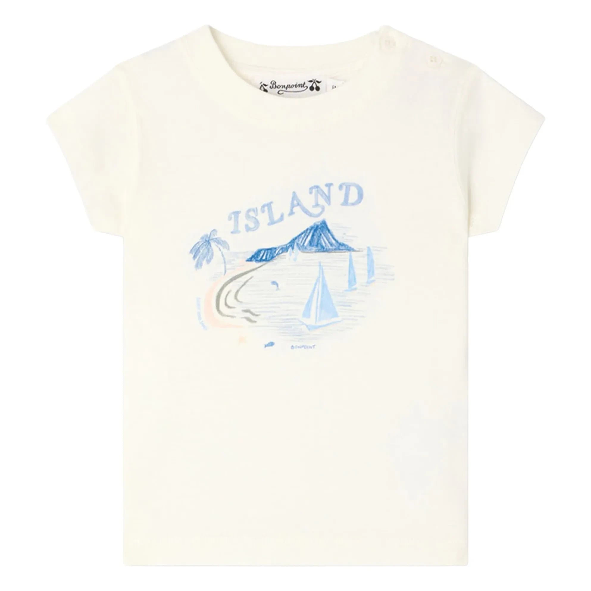 Bonpoint - Camiseta Tom de algodón orgánico | Crema