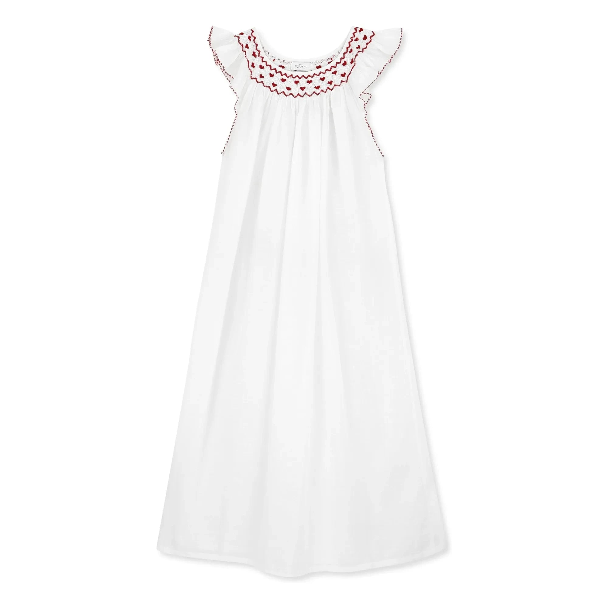 Scarlette Ateliers - Camisón bordado a mano Dona | Rojo