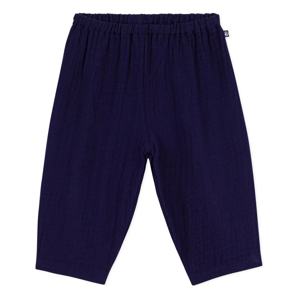 Petit Bateau - Pantalones de Gasa de Algodón Orgánico | Azul noche
