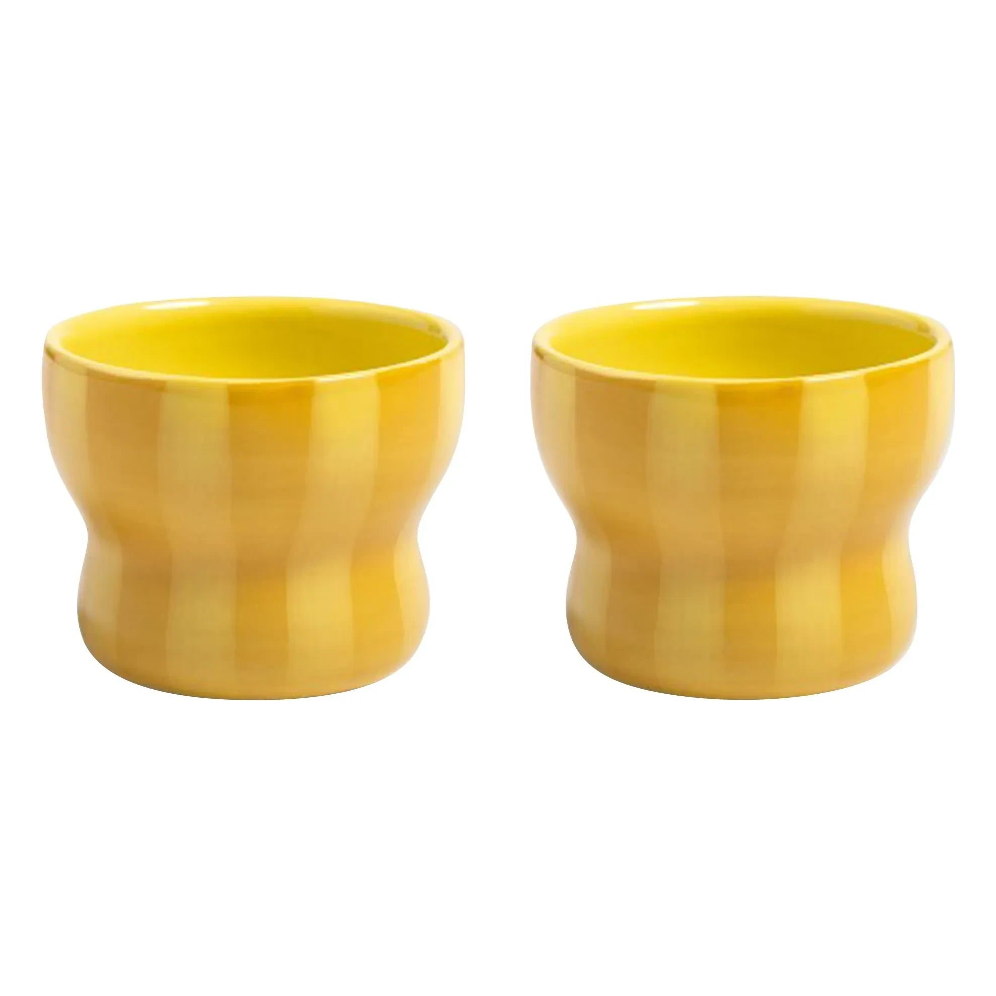 &Klevering - Vasos Circus - Set de 2 | Amarillo