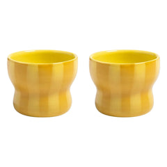 &Klevering - Vasos Circus - Set de 2 | Amarillo