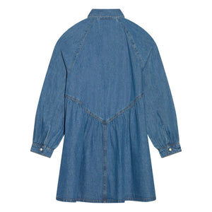 Hundred Pieces - Vestido vaquero bordado Shirley | Azul vaquero