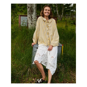 SISSEL EDELBO - Camisa de rayas Mirelle | Amarillo