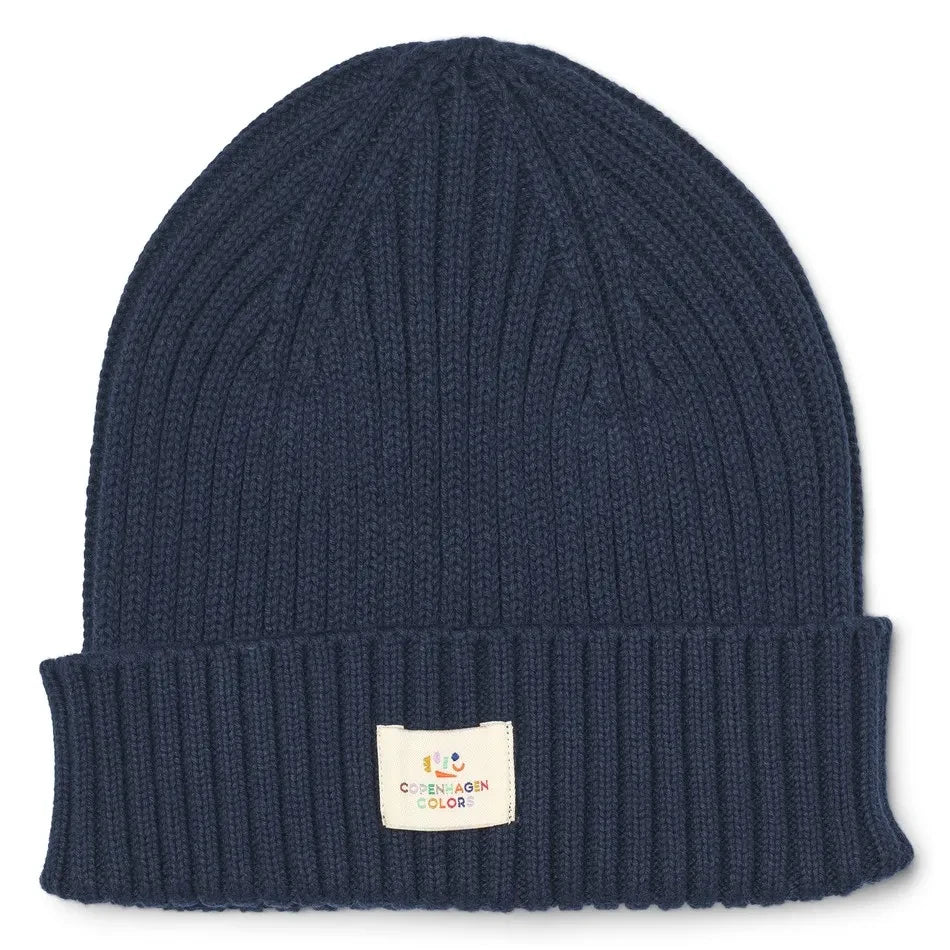 Copenhagen Colors - Copenhagen Colors Gorro de algodón orgánico | Azul marino
