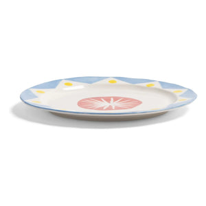 &Klevering - Plato Festivo de porcelana | Rojo