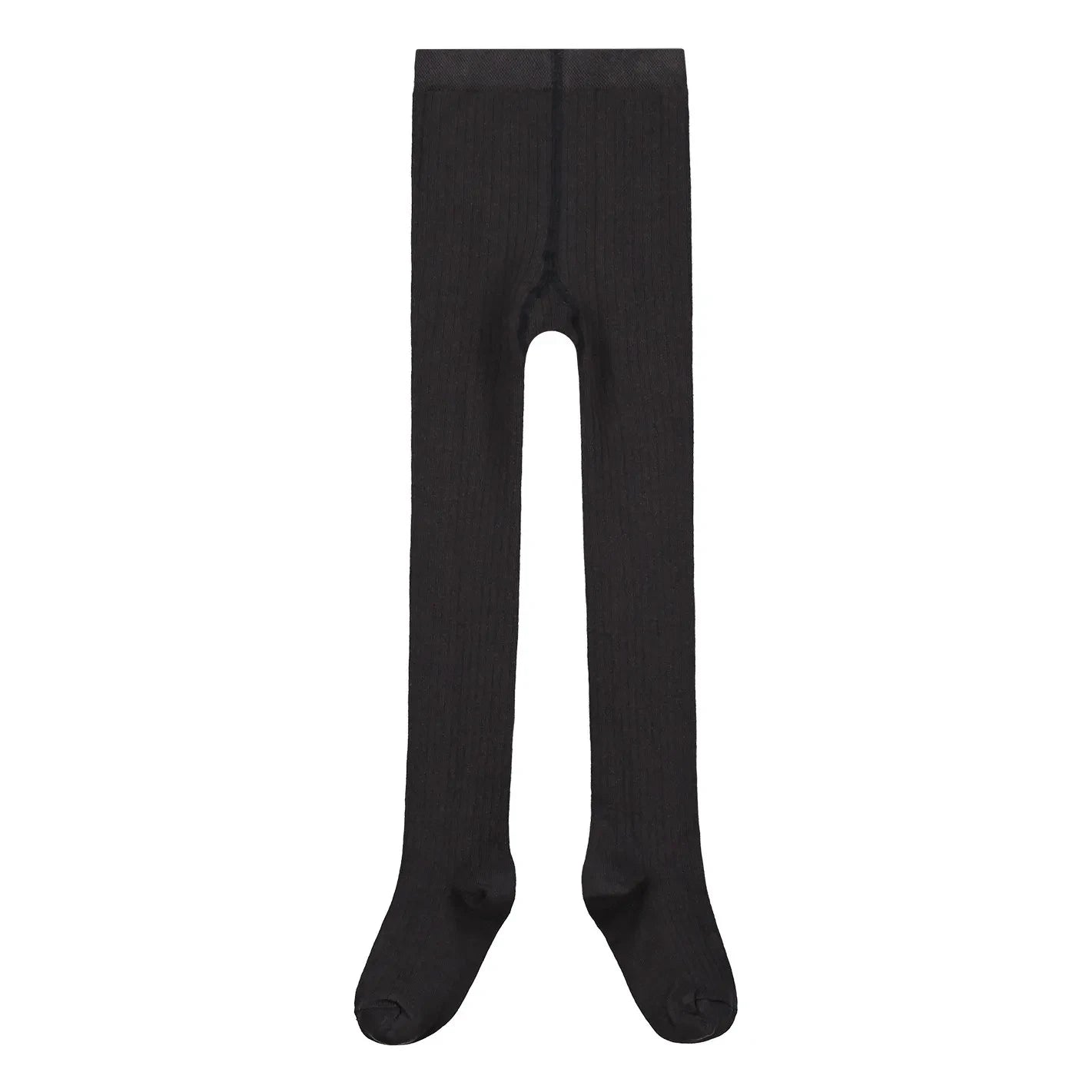 Gray Label - Medias Acanaladas de Algodón Orgánico | Negro