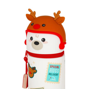 Legami - Estuche de silicona 2 en 1 para Navidad oso polar - Kawaii
