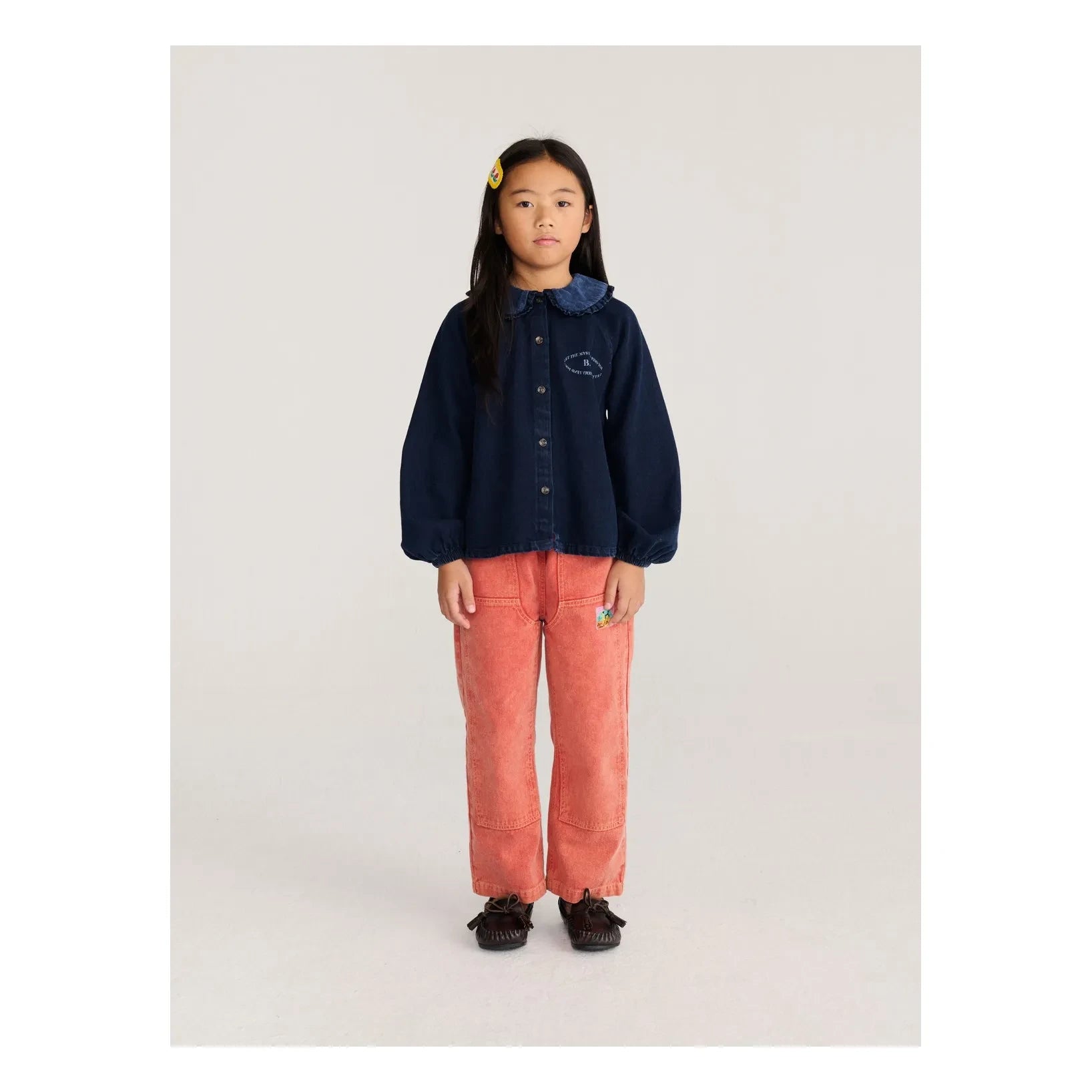 Bobo Choses - Blusa vaquera de algodón reciclado | Azul oscuro