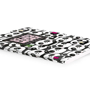 Legami - A6 Çizgili Resimli Sert Kapaklı Defter - Panda