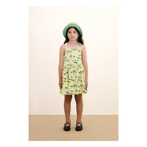 Tinycottons - Vestido naranja de algodón orgánico | Amarillo pálido