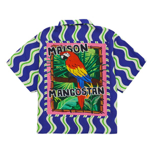 Maison Mangostan - Camisa Wave Parrot | Azul