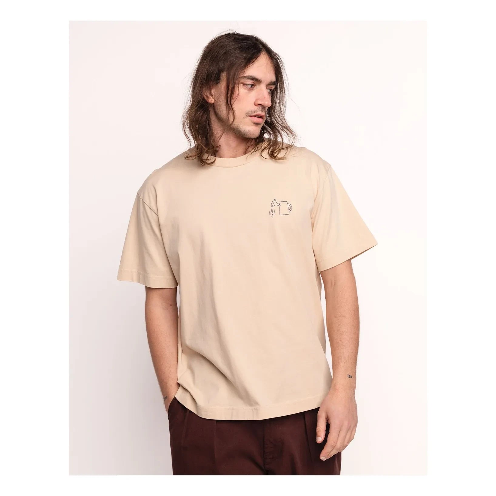Olow - Camiseta de algodón "Feed My Garden" | Crudo