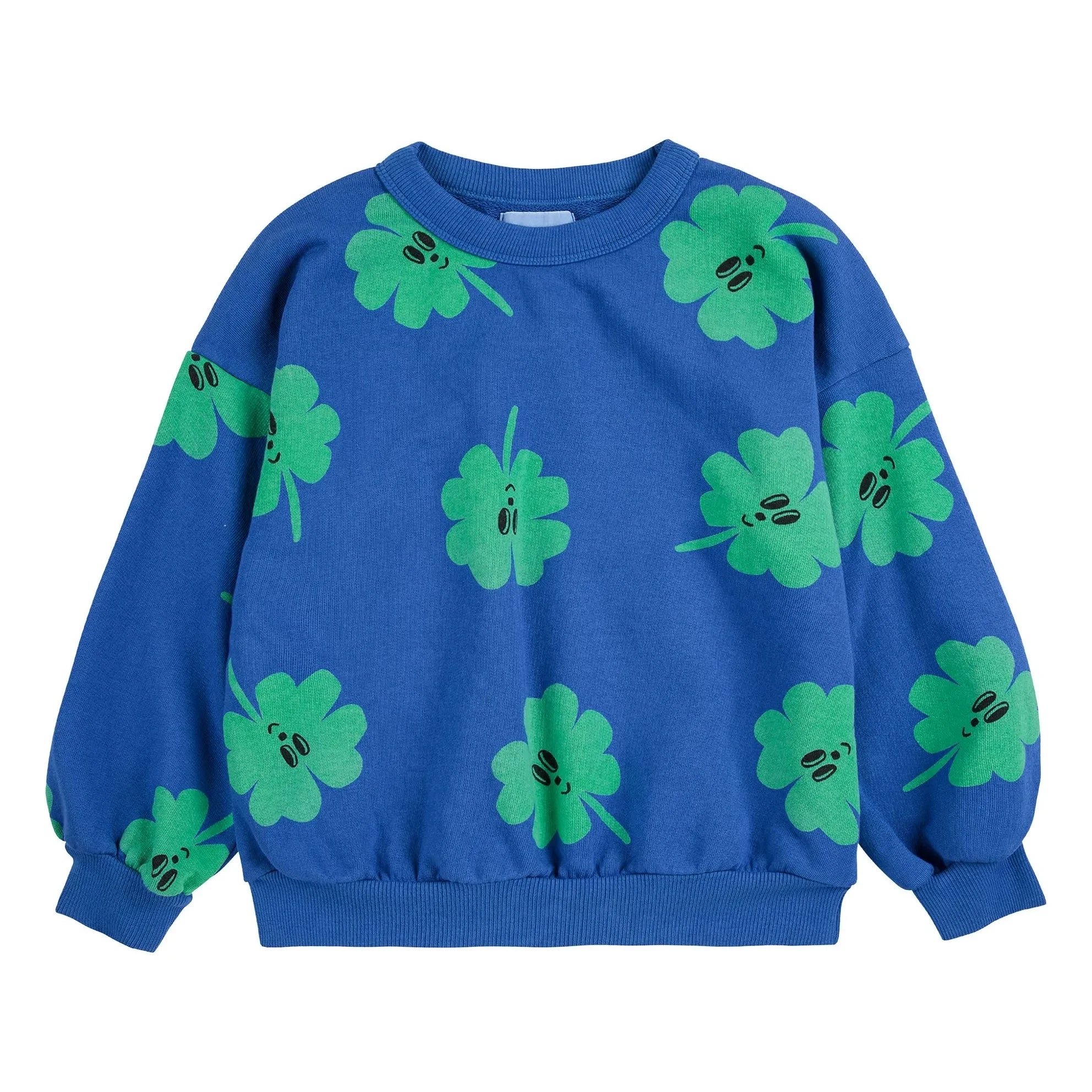 Bobo Choses - Sudadera de tréboles de algodón orgánico | Azul