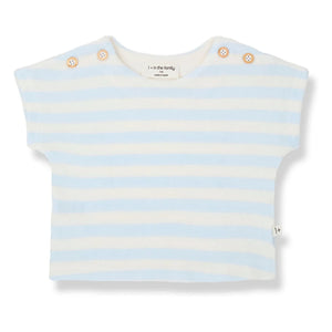 1+ in the family - Camiseta rayada Kavala | Azul claro