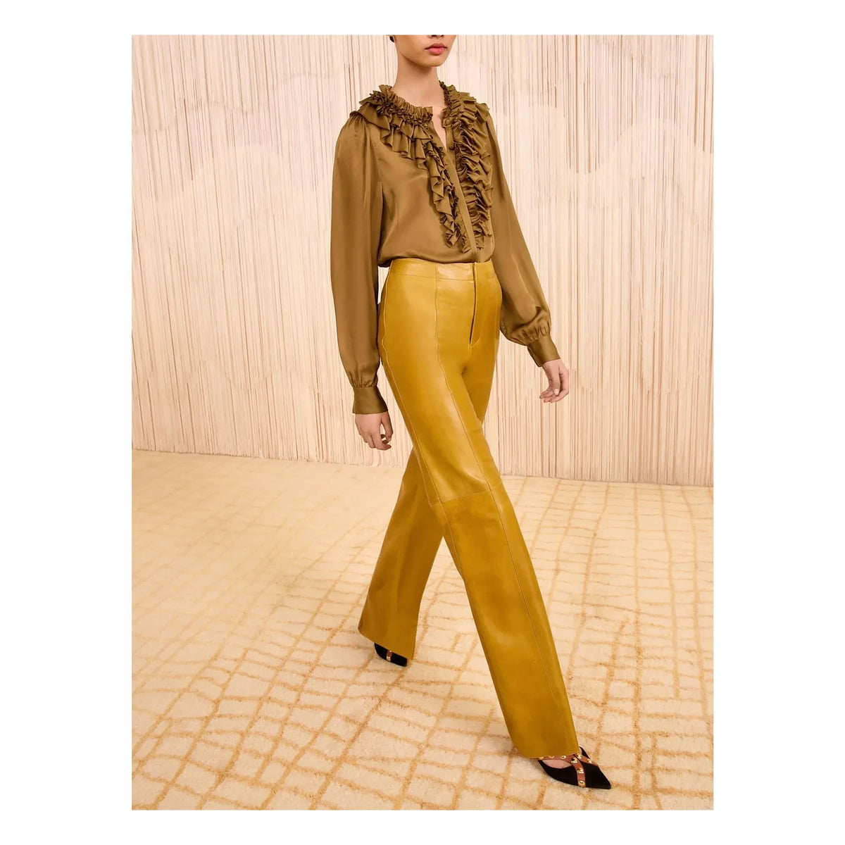Ulla Johnson - Blusa de Seda Rouen | Bronce