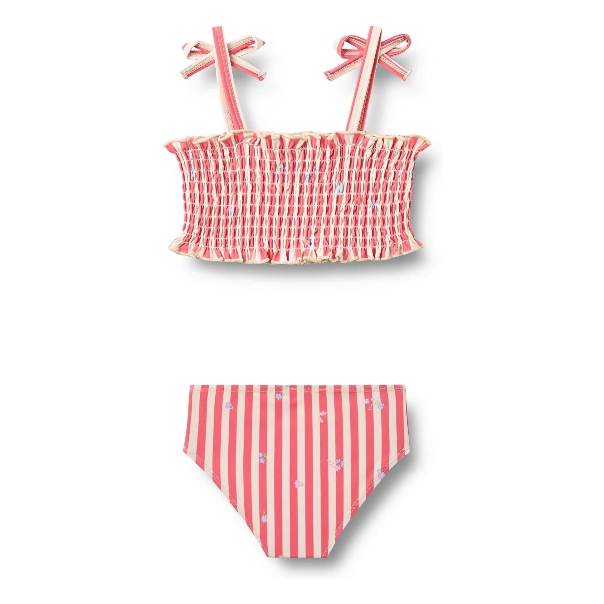 Trigo - Bañador Carla de Fibras Recicladas con Rayas | Rojo