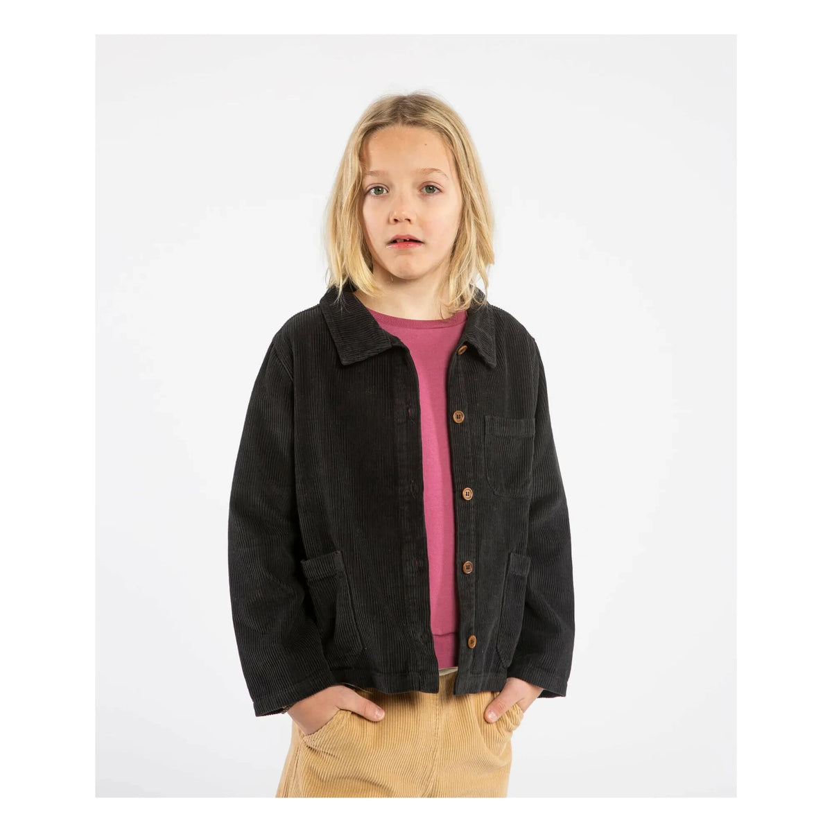 Matona - Chaqueta de Pana de Algodón Orgánico | Negra