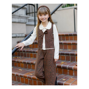 Rylee + Cru - Pantalón Barrel Estampado de Leopardo | Marrón