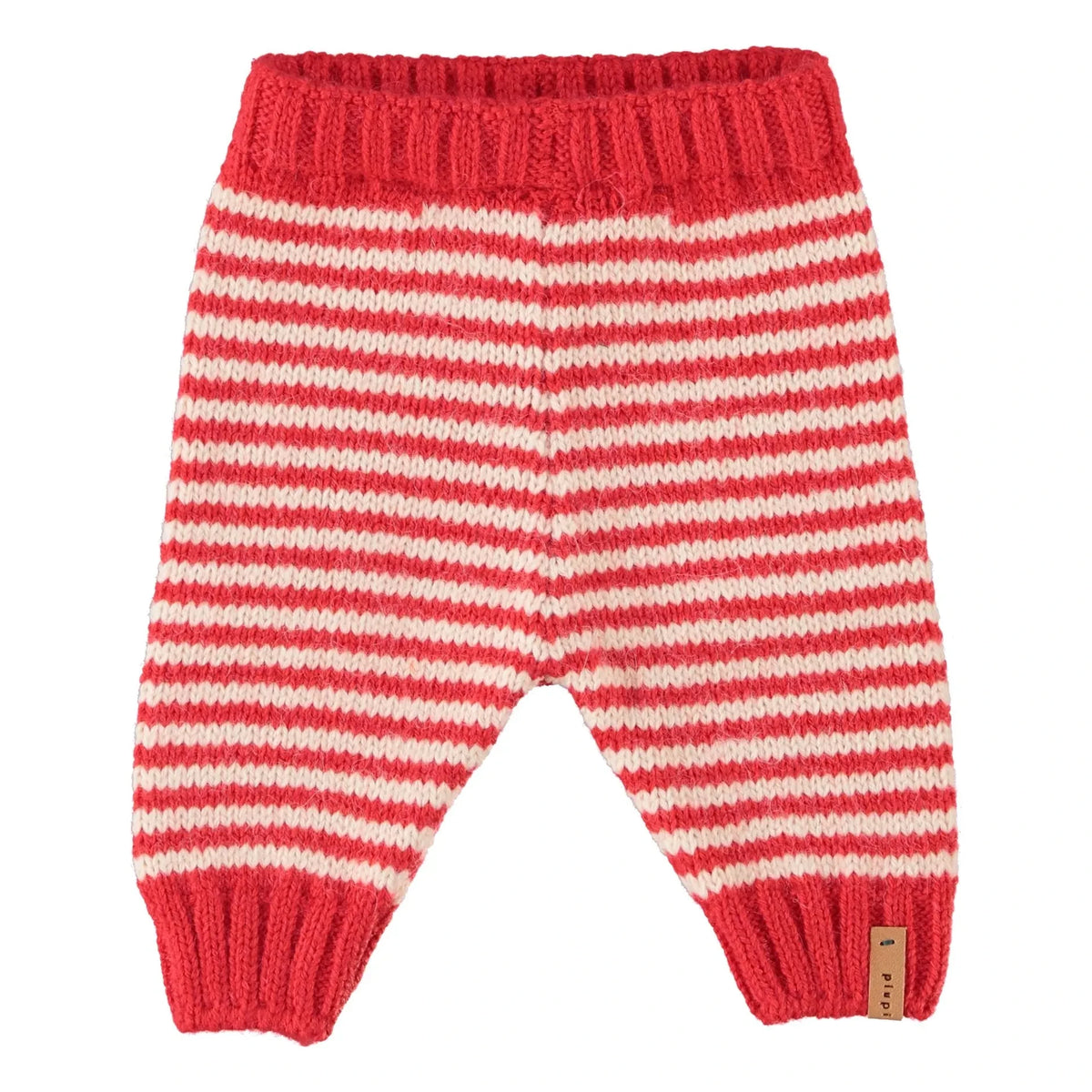 Piupiuchick - Leggings de malla a rayas | Rojo
