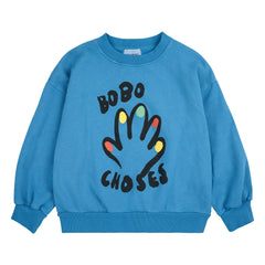 Bobo Choses - Sudadera de algodón orgánico High Five | Azul