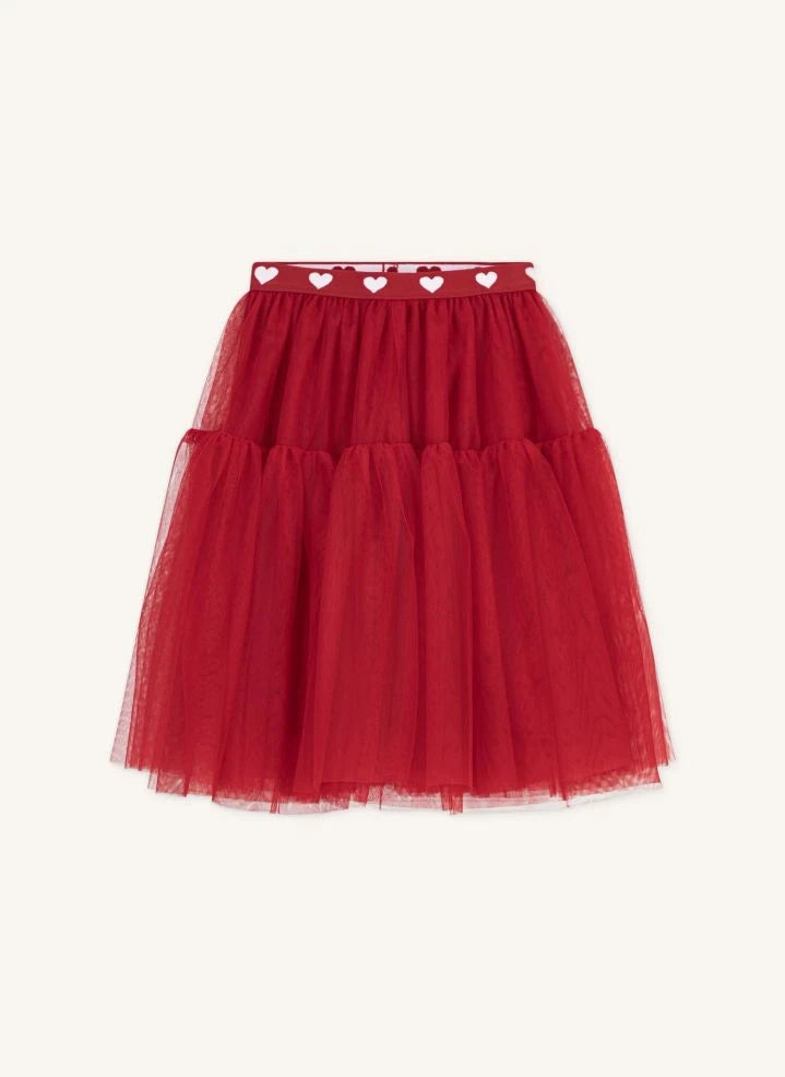 Petit Bateau - Falda de tul roja