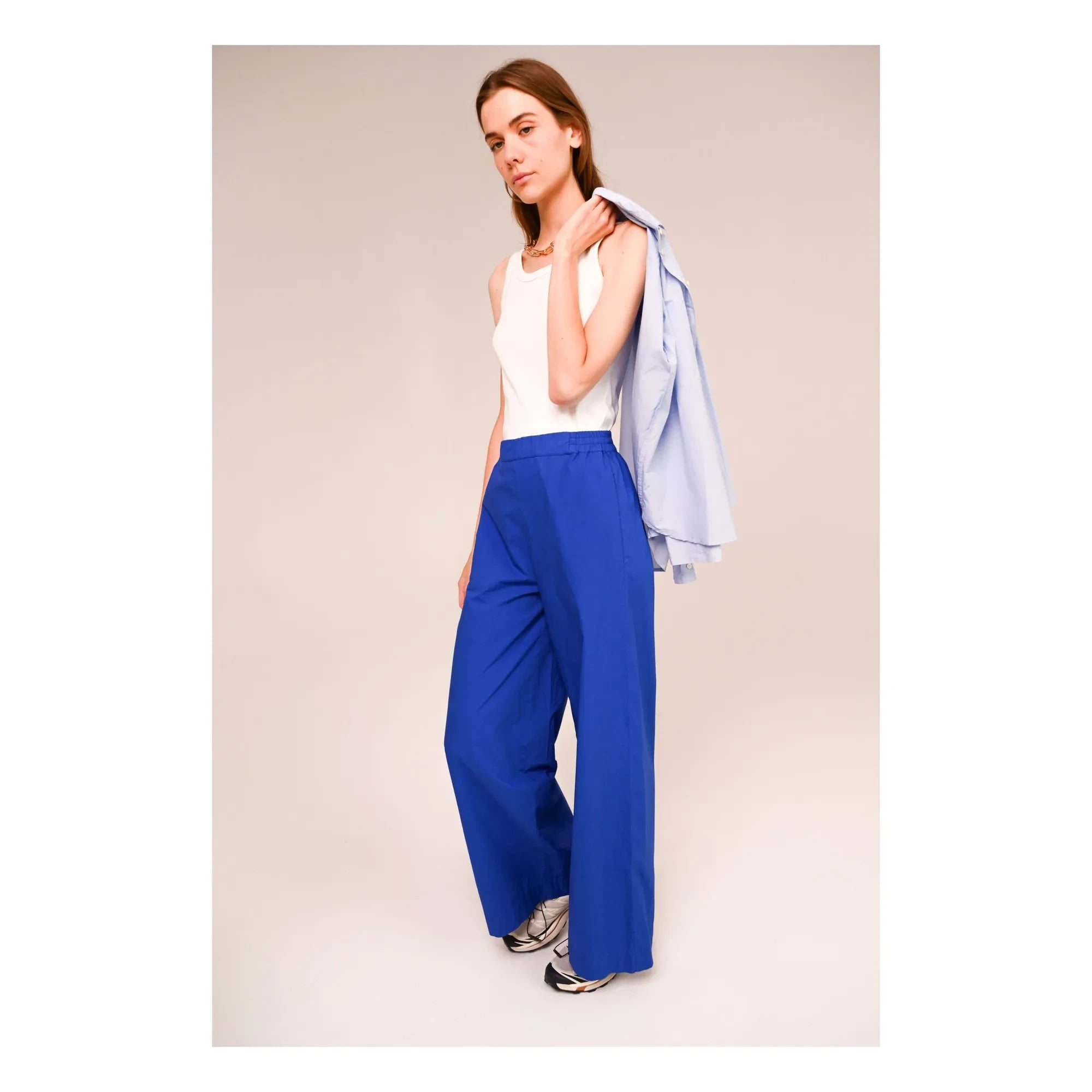 Sacrécoeur - Pantalones Lola Magna Popelina | Azul