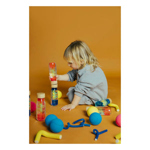 Petit Boum - Botella sensorial espiral | Azul