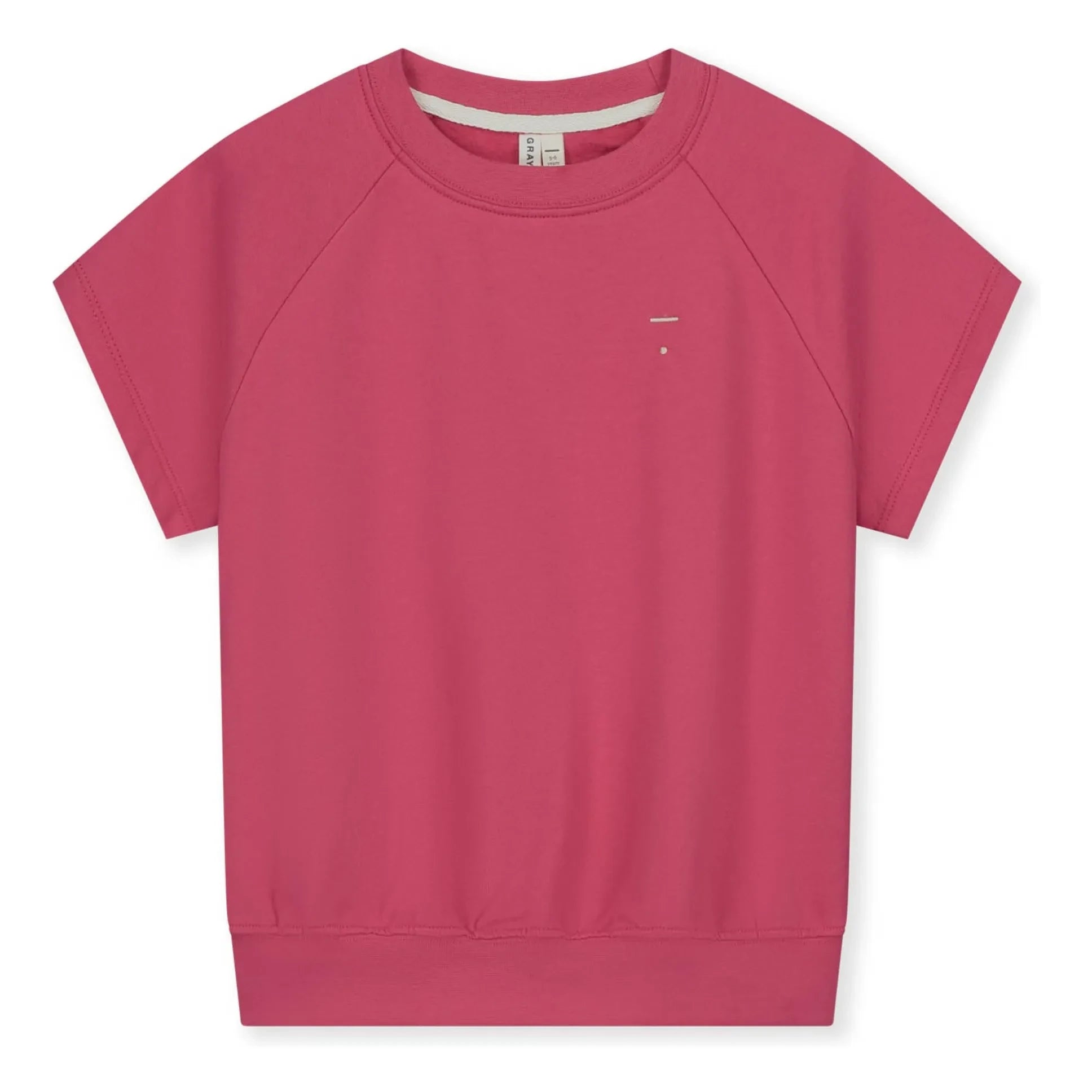 Gray Label - Sudadera de manga corta de algodón orgánico | Fucsia