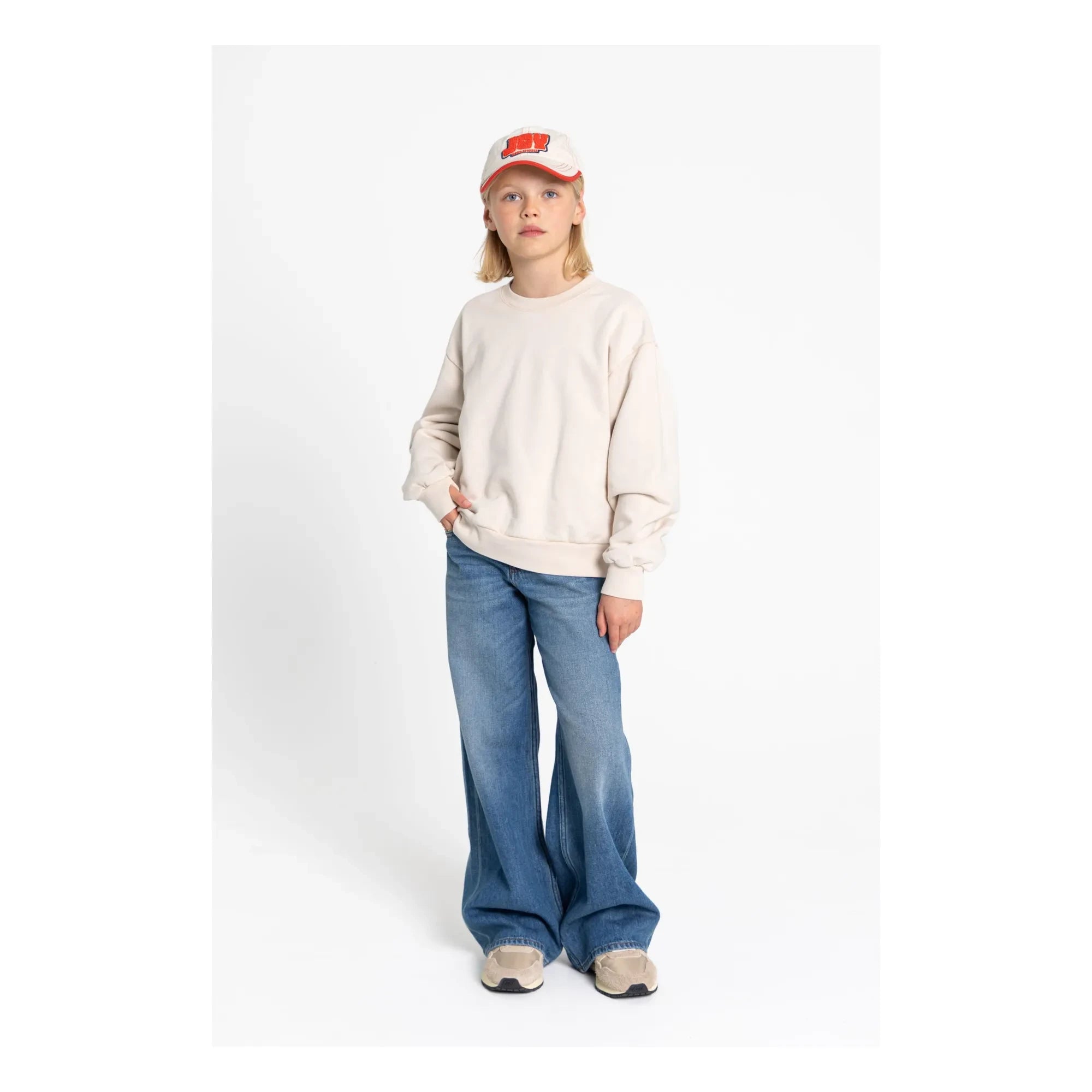 Smallable Kid - Sudadera de algodón orgánico Maia | Crema