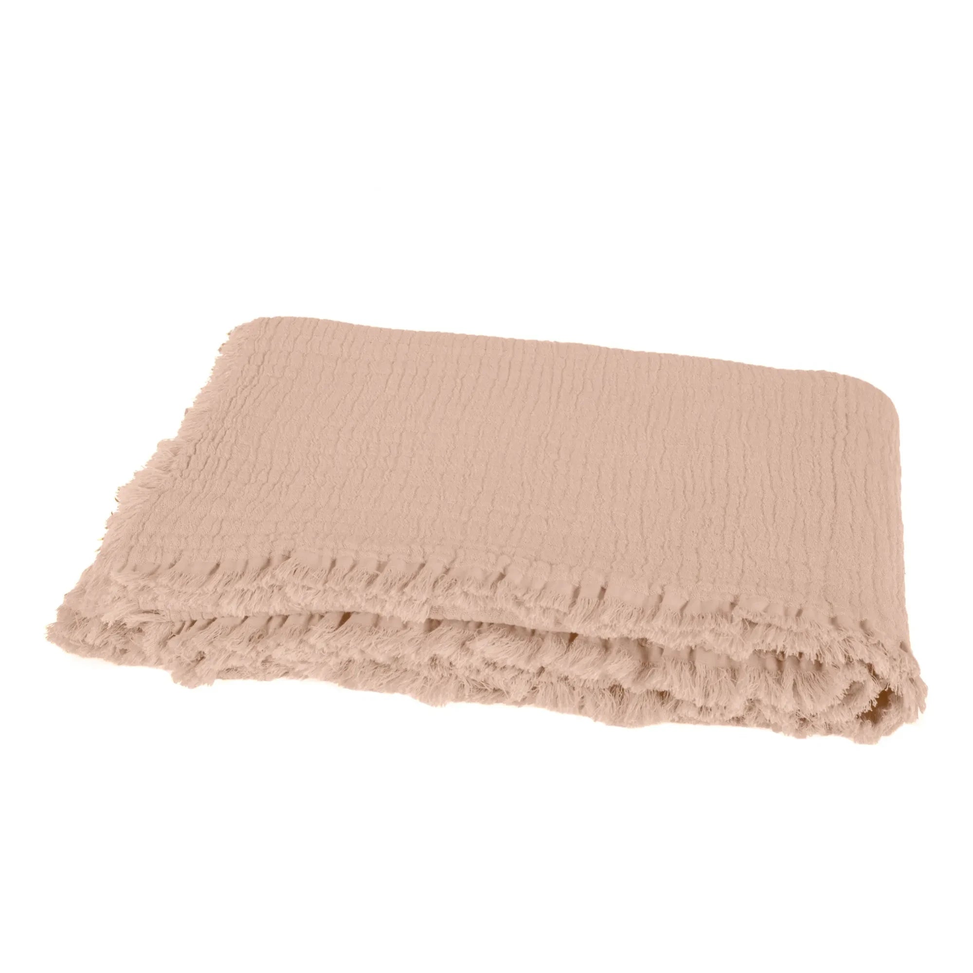 Haomy - Vanly Manta Muselina de Algodón | Beige rosa