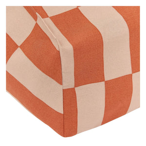 Nobodinoz - Puf de exterior Vibes Tiles | Naranja