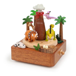 Wooderful life - Caja de música de madera Dinosaurio