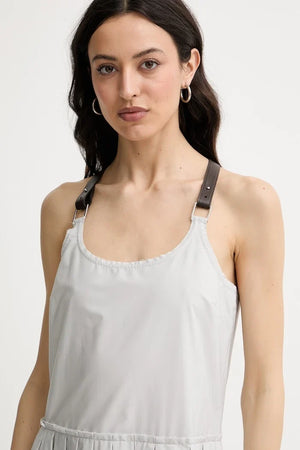 Vestido plisado de algodón Max&Co. MCORIBES