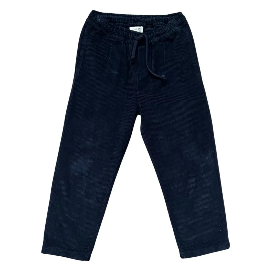 Jenest - Pantalón de pana cómodo | Azul marino