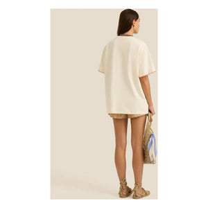 Soleil Soleil - Camiseta de algodón orgánico Posy | Beige