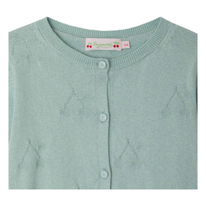 Bonpoint - Cárdigan Pointelle Lysia Algodón Orgánico | Celadón