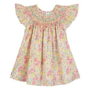 Tartine et Chocolat - Vestido fruncido floral | Amarillo