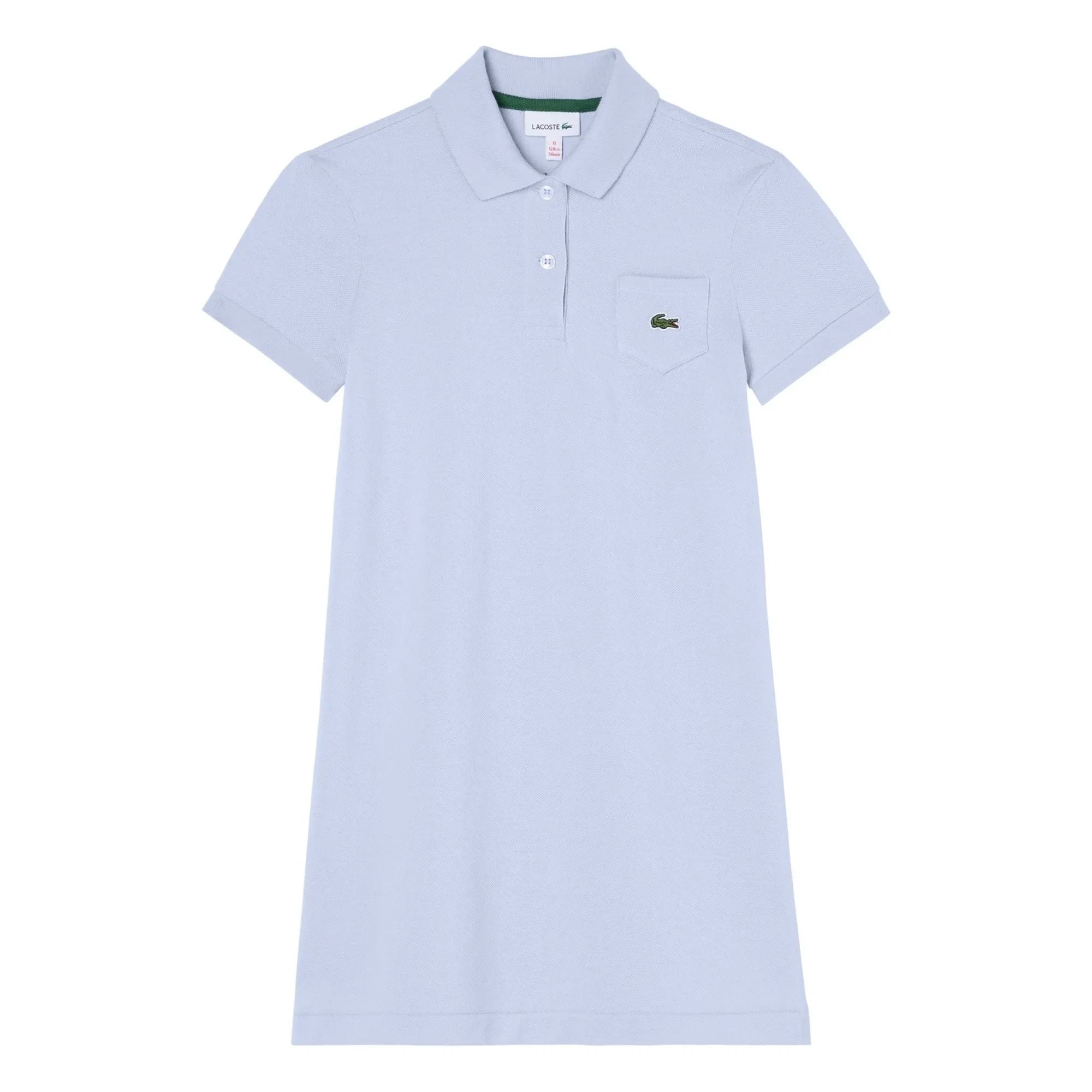 Lacoste - Vestido Polo de Algodón Orgánico | Azul claro