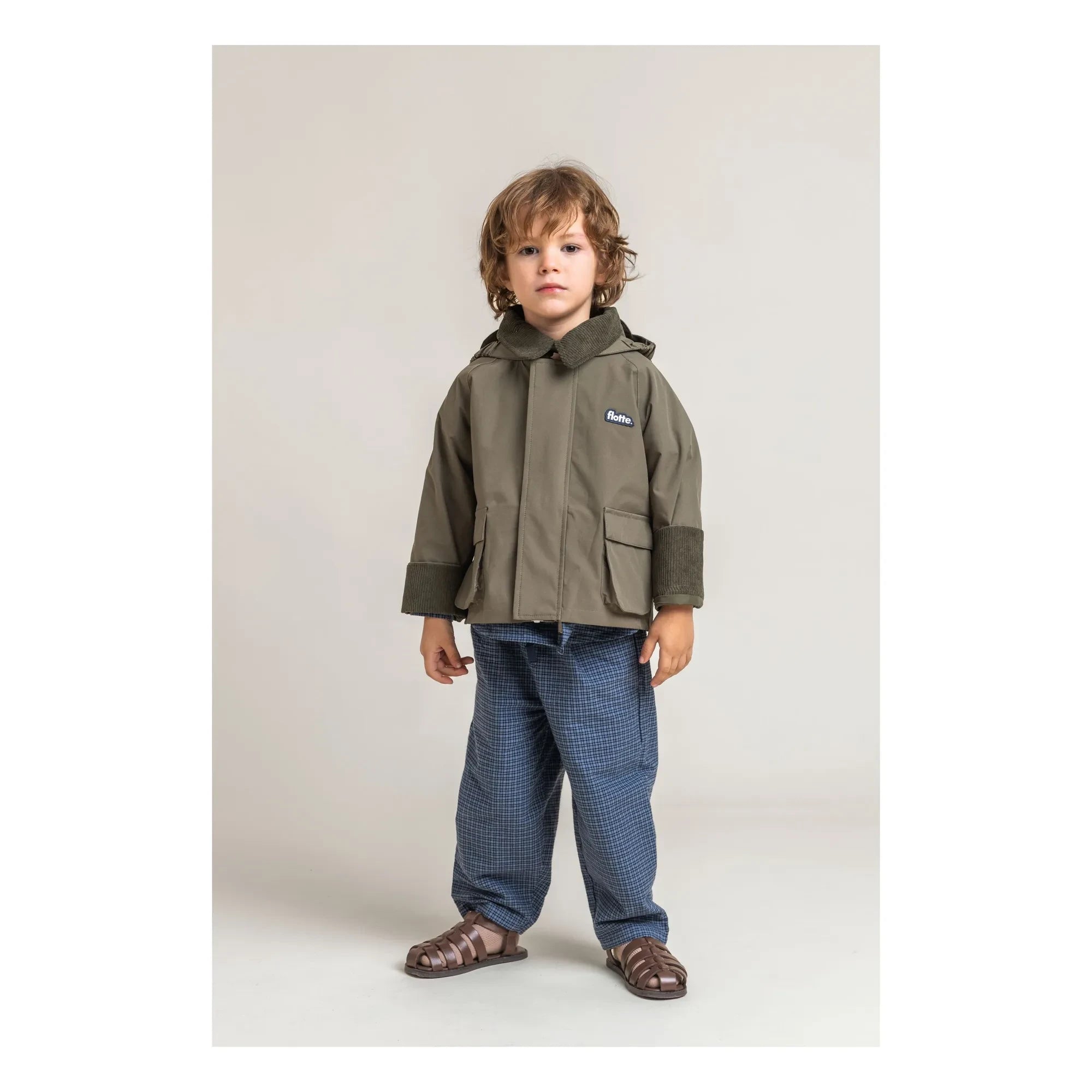 Flotte - Chaqueta Impermeable de Fibra Reciclada Archivito | Caqui