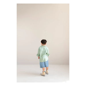 Jenest - Camisa de lino Lef | Verde almendra