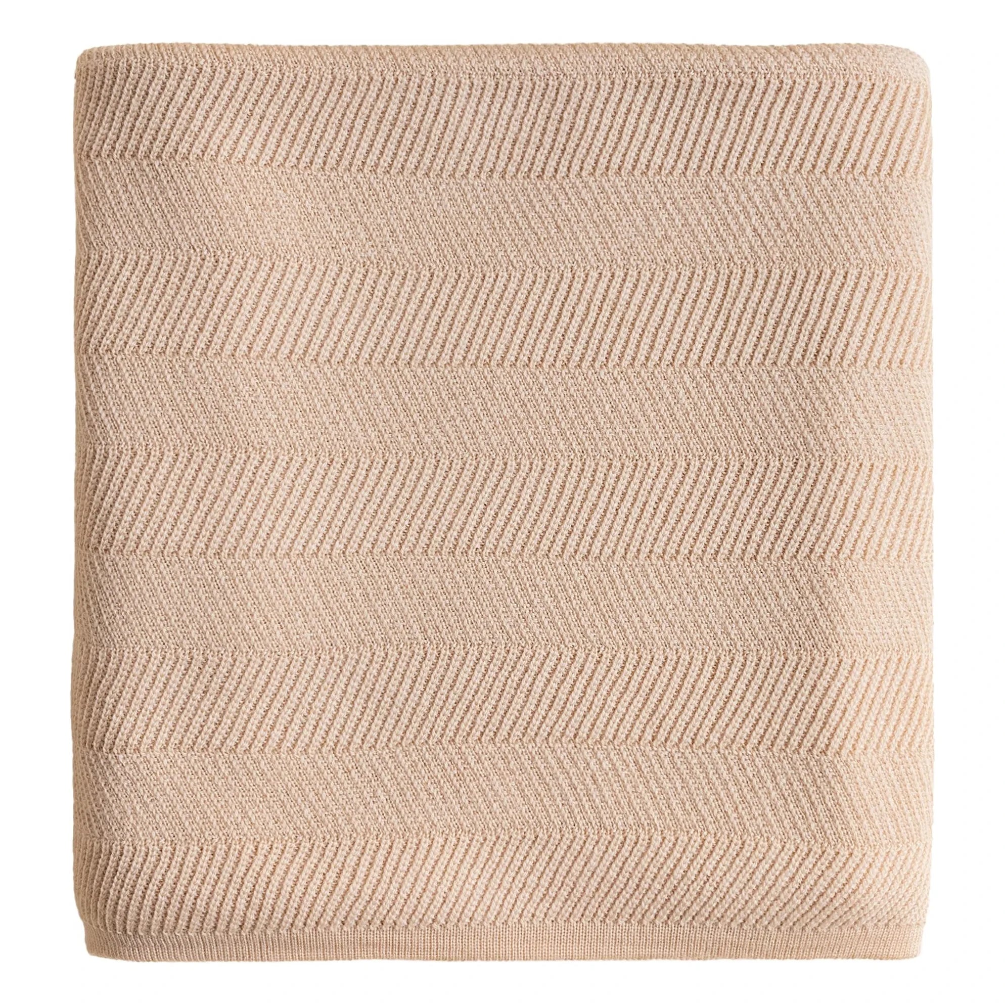 Manta de Lana Merino Hvid - Freddie | Beige