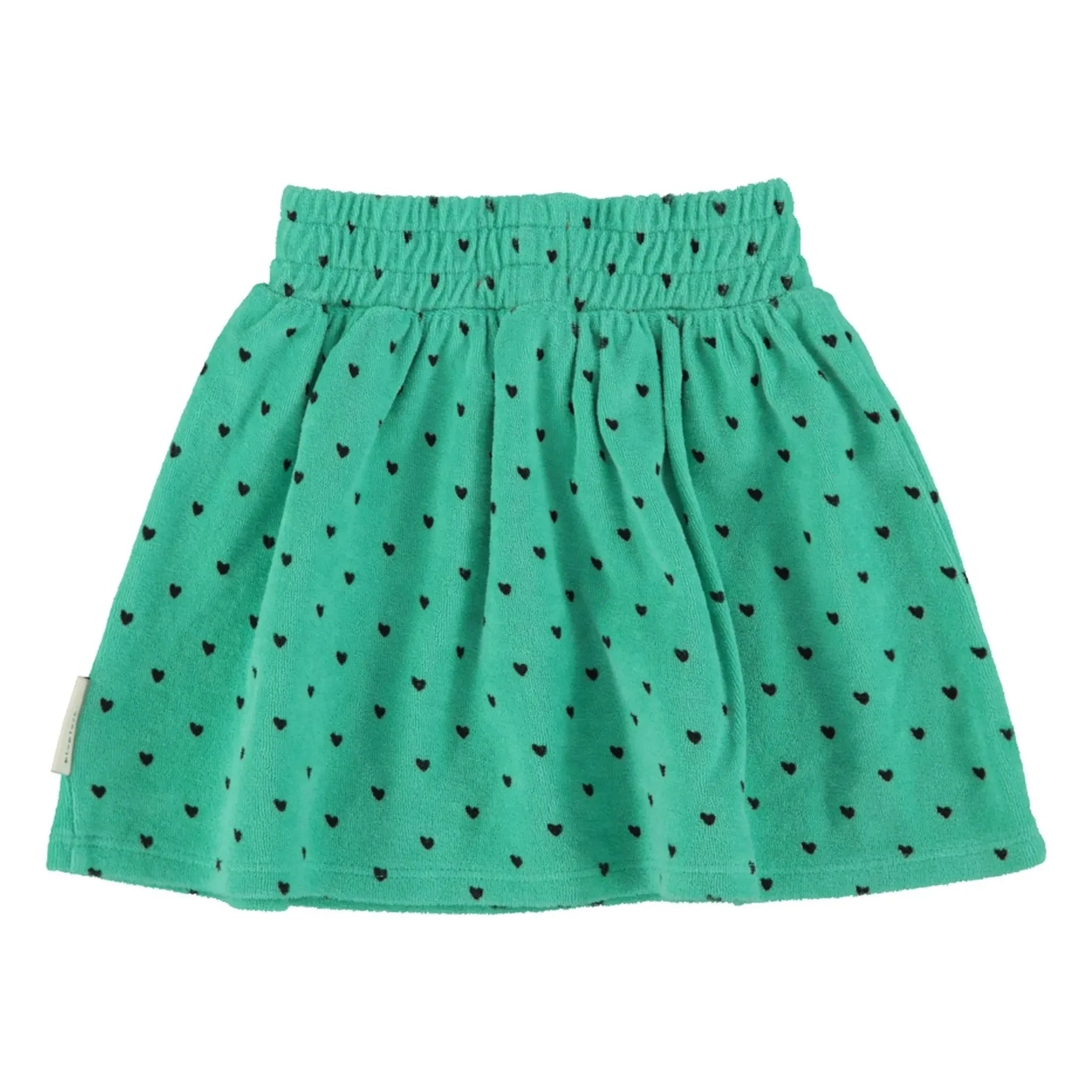 Piupiuchick - Falda Corazón de Toalla de Algodón Orgánico | Verde