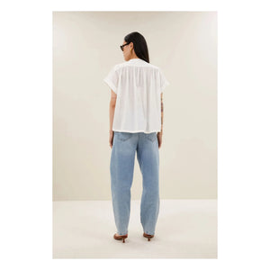 Blusa de algodón orgánico By Bar - Ally | Blanco