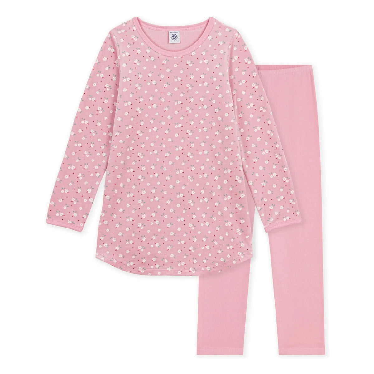 Petit Bateau - Camisón de pijama de algodón orgánico con estampado floral | Rosa