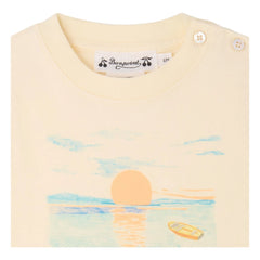 Bonpoint - Camiseta de algodón orgánico Tom Bain de Soleil | Crudo